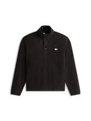 Back Logo Relaxed Polar Fleece Sweatshirt - Black - XS image