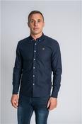 Tesoni Long Sleeve Oxford Shirt - Navy - M image