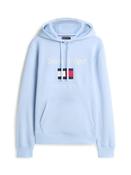 Logo Embroidery Flex Fleece Hoodie - Blue - L