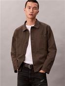 Relaxed Cotton Twill Overshirt - Grey - XS image