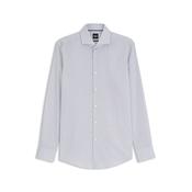 H-Hank Wrinkle-resistant Printed Oxford Cotton Shirt - Dark Blue - L