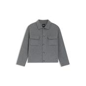 C-Caden-Wool Overshirt Jacket - Grey - 38
