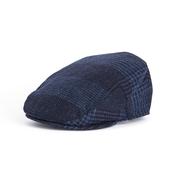 Deveron Tweed Flat Cap - Navy - M