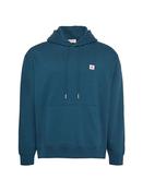 Terry Monologo Badge Hoodie - Navy - S