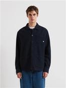 Castlefield Waffle Overshirt - Navy - S