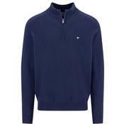 Troyer- Zip Supersoft Lambswool - Navy - M