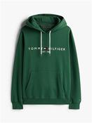 Tommy Logo Hoody L6k - Green - XS