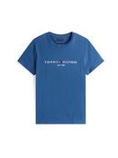 Linear Logo Embroidery T-Shirt - Blue - S image