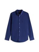Corduroy Printed Shi 0gy - Navy - 2XL