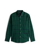 Mercerized Blackwatch Plaid Shirt - Navy - L image