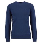 Pima Cotton Crew Neck Sweater - Navy - XL image