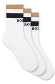 3-pack short-length Socks - White - One image