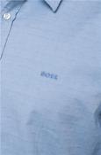 Relegant Stretch-Cotton Dobby Shirt - Blue - L