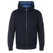 P-Heflo Knitted Hooded Jacket - Navy - M image