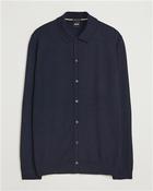 Helbert Button Through Knitted Cardigan - Navy - XL