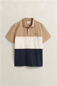 Cut And Sewn Ss Polo Shirt - Navy - M image