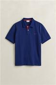 Reg Contrast Pique Ss Polo - Navy - XL image