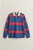 Striped Rugger Shirt - Blue - M image