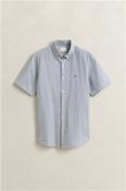 Seersucker Stripe Ss Shirt - Blue - M image