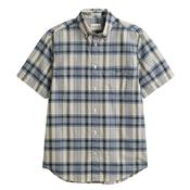 Indian Madras Check Ss Shirt - Blue - M image