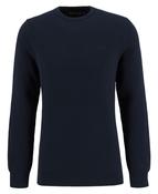 Essential Honeycomb Crew Neck Sweater - Navy - L image