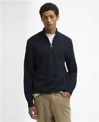 Essential Honeycomb Half Zip Sweater - Navy - L image