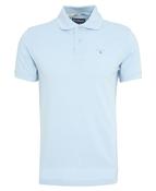 Tartan Pique Polo Shirt - Mist Blue - M image