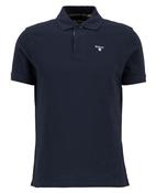 Tartan Pique Polo Shirt - Navy - M image