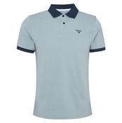 Lynmouth Tipped Tailored Fit Polo Shirt - Lead Blue - M image