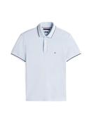 Tipped Slim Fit Polo Shirt - Sky Blue - M image