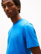 Flag Embroidery Crew Neck T-Shirt - Blue Orbit - S
