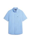 Regular Fit Lightweight Short Sleeve Oxford Shirt - Blue - M