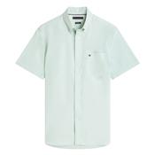 Regular Fit Lightweight Short Sleeve Oxford Shirt - Green - M image
