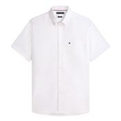 Regular Fit Lightweight Short Sleeve Oxford Shirt - White - M image