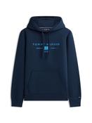 Brand Love Mono Logo Hoodie - Navy - XS