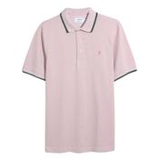 Elton Tipped Polo Shirt - Pink - M image