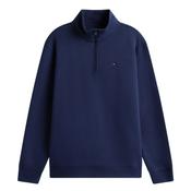 Tommy Flag Fleece Quarter-Zip Jumper - Blue - L image