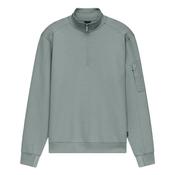 Mens Quarter Zip Sweatshirt - Green - M image