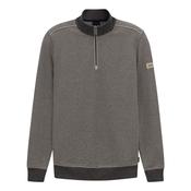 Mens Texture 1/4 Zip Sweatshirt - Navy - M image