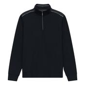 Mens Quarter Zip Sweatshirt - Navy - M