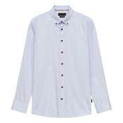 Casual Satin Finish Shirt - Blue - L image