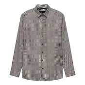 Casual Long Sleeve Pattern Shirt - Green - M image
