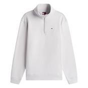 Tommy Flag Fleece Quarter-Zip Jumper - Grey - L image