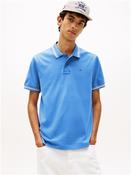 Tommy Flag Regular Fit Tipped Polo Shirt - Blue - S image