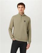 Quarter Zip Sweatshirt - Green - S