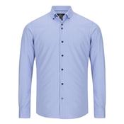 Button Down Performance Printed Shirt Per 4 - Blue - L image