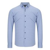 Button Down Performance Printed Shirt Per 17 - Blue - M image