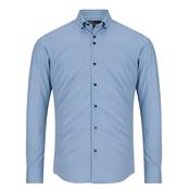 Button Down Performance Printed Shirt Per 12 - Blue - M image