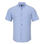 Short Sleeve Printed Shirt  Per 23 - Blue - M
