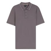 Parlay Contrast Tipped Polo Shirt - Purple - M image